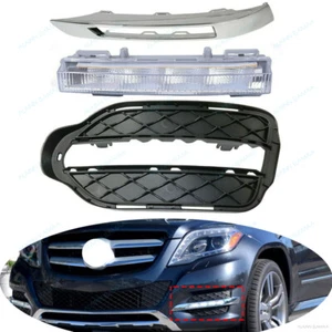 Left Front Fog Light Grille Molding Trim For 13-15 Mercedes Benz X204 GLK350/250 - Picture 1 of 11