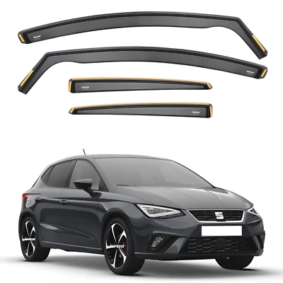 ISPEED Wind Deflectors for Seat Ibiza MK5 KJ5 2017-2024 5-Door Hatchback 4pc Set - Image 1 of 4
