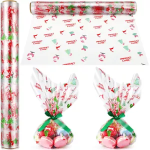 Transparent Cellophane Paper Xmas Gift Wrapping Cellophane Paper (3000x40cm) New - Picture 1 of 12