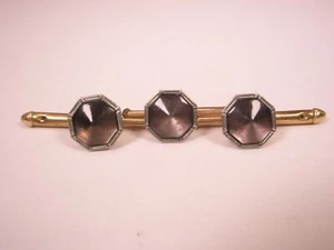 5/16" Gray Octagon Mother of Pearl Vintage SWANK Formal Tux Shirt Stud set c336 - Picture 1 of 7