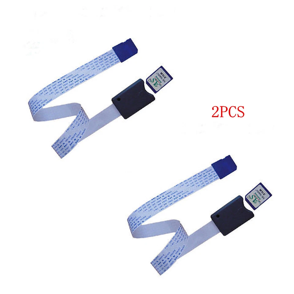 TWO Micro SD To SD Card Extension Cable Adapter Flexible Extender For Car GPS TV - Image 1 of 4