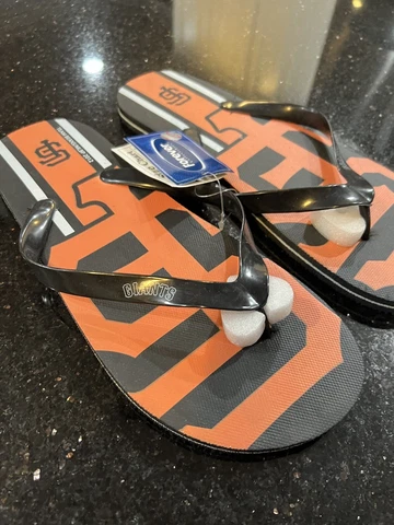 San Francisco Giants MLB big Logo mens size XL flip flops foco Cover