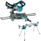 Makita DLS714NZ Twin 18v/36v LXT Brushless 190mm Compound Mitre Saw + Leg Stand