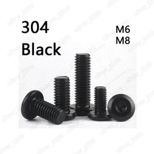 Tornillos conector para muebles de acero inoxidable 304 negros M6 M8 - Imagen 1 de 7