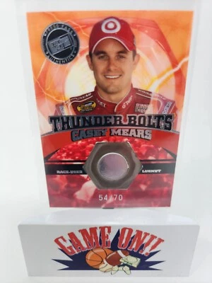 2004 Press Pass Optima #TBD17 Casey Mears Thunder Bolt Race-Used Lugnut # /70 BU - Image 1 of 2
