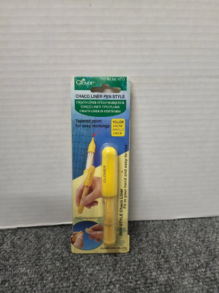 Clover Clo4713 Chaco Liner Pen Style Yellow