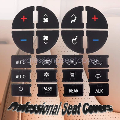 Fit For 2006-2014 Chevy Silverado Tahoe Central Control Area AC Button Stickers - Image 1 of 4