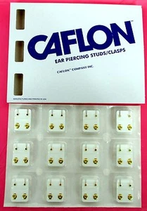 Lot of 12 Pairs--Choose Disign "CAFLON" Brand Made In USA Ear Piercing Earrings - Picture 1 of 15