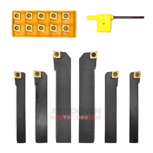 Turning Facing Indexable Tool Holders + CCMT09t304 Lathe Inserts 12-25mm Shank - Picture 1 of 13