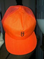VINTAGE Men's BOB ALLEN Made in USA Hunter Orange Trucker Mesh Hat Cap