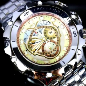 Invicta Reserve Venom Fusian Swiss Master Calendar Steel Gold Tone Watch New - Picture 1 of 22