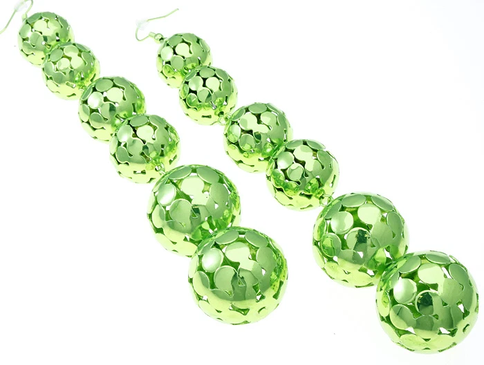 ¡Último! Pendientes Bling Hip Hop Club Disco Bola en Verde Brillante... ¡Súper Divertidos! Foto 1 de 1