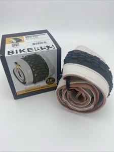 Replacement Bike Tire 26" x 2.125" Beach Cruiser Tire - Black-White - Picture 1 of 6