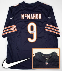 Jim McMahon inscribed "SB XX" Signed Chicago Bears Nike Game Replica Jersey JSA - Picture 1 of 5