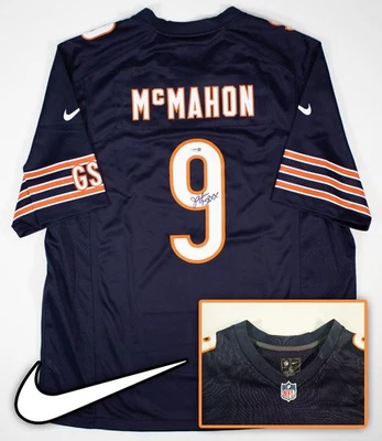 Jim McMahon inscribed "SB XX" Signed Chicago Bears Nike Game Replica Jersey JSA - Image 1 of 4