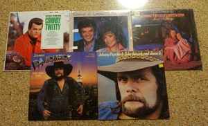 5 LP Lot Vinyl Records - Conway Twitty Loretta Lynn Johnny Paycheck - Country - Picture 1 of 21