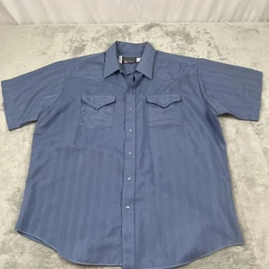 Vintage Panhandle Slim Shirt Mens 2XL Western Pearl Snap Short Sleeve Made USA - Picture 1 of 16
