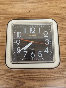 Vintage Sansui Quarts Retro Wandhänger Uhr Analog Oma - Bild 1 von 5