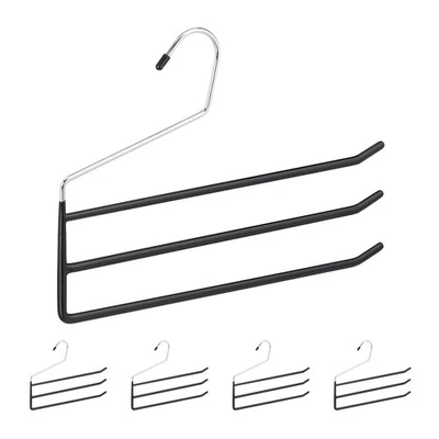 Grucce multiple per pantaloni Appendini salvaspazio Stampelle in metallo - Immagine 1 di 2