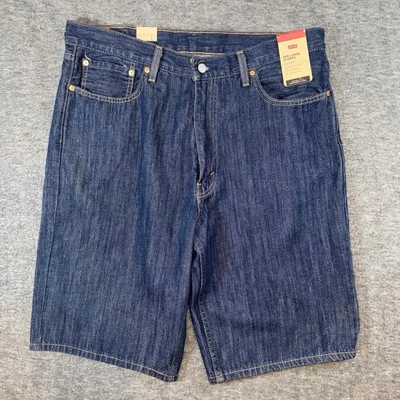 NWT Levi's Men 469 Loose Fit Baggy Indigo 5-Pocket Jean Denim Shorts Sz 42 Waist - Image 1 of 4