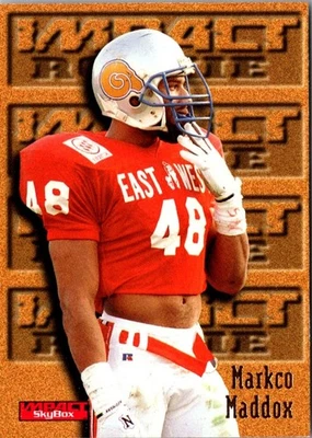 1996 SkyBox Impact Markco Maddox #176 Minnesota Vikings Football Card - Image 1 of 2