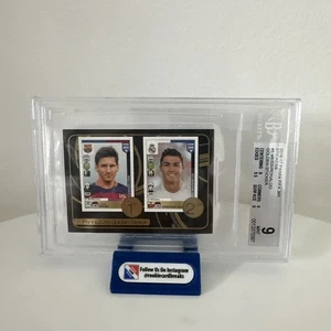 Lionel Messi, Cristiano Ronaldo / M BGS 10 Panini 2016 Fifa 365 Golden #8 USA - Picture 1 of 4