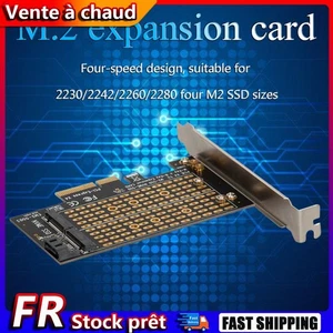 Adaptateur PCIe NVMe SATA M.2 vers PCI-Express 3.0 X4 pour clé B Key M2 SSD - Photo 1/12