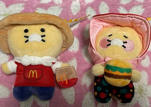 Limited Korea McDonald's Kakao Friend Choonsik Granny/Farmer Plush Keyring 4.72" - Picture 1 of 1