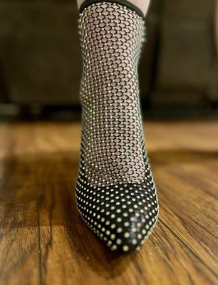 Anne Michelle Women's Rhinestone Boots, Size 9 - Image 1 of 4