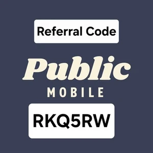 Public Mobile Canada (sans SIM) OBTENEZ 10 $ DE RABAIS SUR L'ACTIVATION Code de parrainage : RKQ5RW - Photo 1 sur 1
