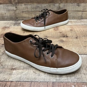 Sperry Top Sider Mens Brown Leather Casual Sneakers Lace Up Size 13 M - Picture 1 of 6
