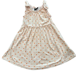 Picapino Size 24 Mo Sleeveless Dress Light Orange with Hearts - Picture 1 of 3