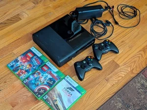Microsoft Xbox 360 E Game Console With 2 Controllers Cables & 3 Games Lego/Forza - Picture 1 of 8