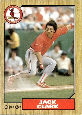 1987 年 O-Pee-Chee - Jack Clark #520 — 第 1/2 张图片