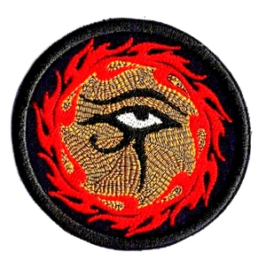 Eye of Horus Patch Embroidered Iron On Fabric Egyptian Patch by GroovyPatch! - Picture 1 of 11