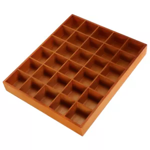 Wooden Sorting Tray Wood Divided Organizer Wooden Storage Box Compartments - Picture 1 of 12