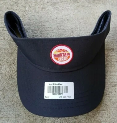 Chapéu Viseira Mountain Khakis Soul Shine - Azul Marinho OSFM Ajustável - NOVO - Imagem 1 de 2