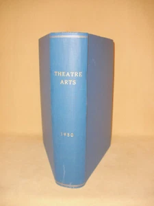 1950 Yearly Theatre Arts Magazine Hardcover Bound in Blue - Imagen 1 de 5