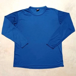 Vintage Patagonia Made In USA Blue Capilene Base Layer Shirt - Men's Large - Picture 1 of 6