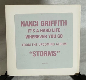 Nanci Griffith It's A Hard Life Promo CD Single Radio Station DJ Copy CD45-17961 - Picture 1 of 3