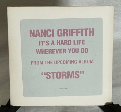 Nanci Griffith It's A Hard Life Promo CD Single Radio Station DJ Copy CD45-17961 - Image 1 of 3