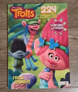 Trolls 224 Coloring & Activity Book Bendon - Picture 1 of 10