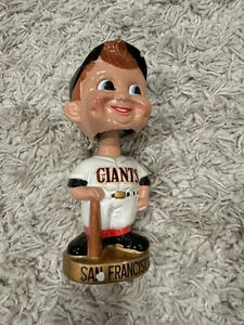 Vintage 1960s San Francisco Giants Bobblehead Nodder -Pics! Gold Base Rare 1967 - Picture 1 of 7