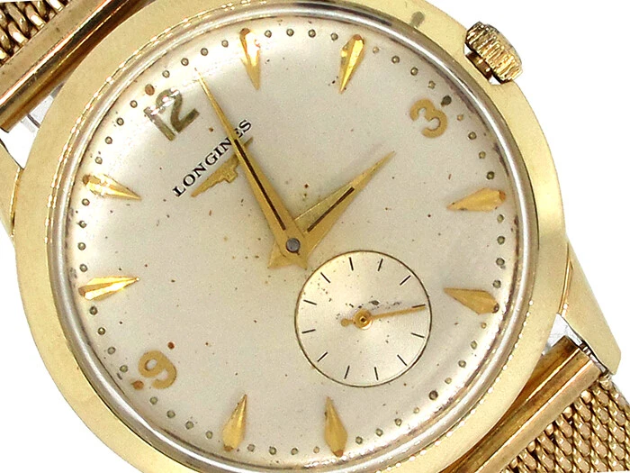 Caja Longines de 34 mm de oro amarillo de 14 k esfera plateada vintage coleccionable *imprescindible ver*` Foto 1 de 4