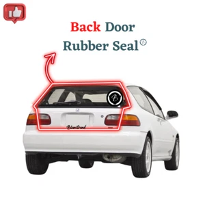 Sello de goma para maletero puerta trasera Honda Civic SR3 Hatchback (1991-1995) resistente a la intemperie - Imagen 1 de 1