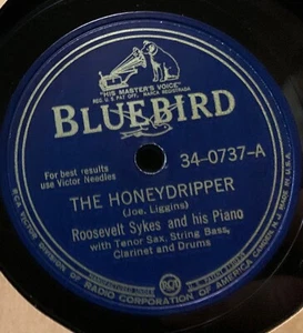 ROOSEVELT SYKES The Honeydripper / High Price Blues 1945 Bluebird 34-0737 E- - Picture 1 of 2
