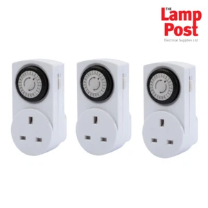 Draper 02118 Pack Of Three 230v 24 Hour Mechanical Timers Timer Switch - Picture 1 of 2