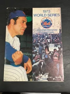 NY Mets 1973 World Series Baseball Souvenir Program & Scorecard - Picture 1 of 2