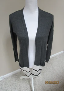 Ann Taylor Loft Open Front Cardigan Tunic Length SizeXXSP - Picture 1 of 4