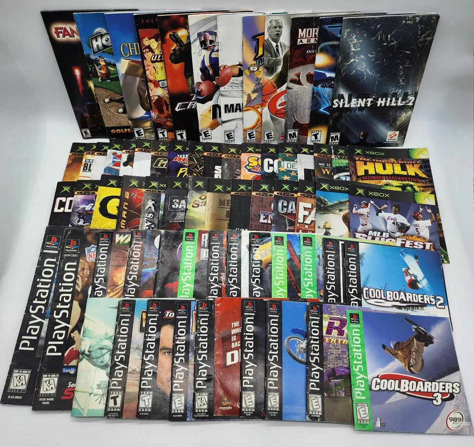 OG Xbox, PS1 & PS2 Original Video Game Manuals - Pick & Choose - Updated!! - Image 1 of 1